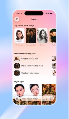 در ChatGPT اکنون بخشی مجزا برای تصاویر با نام Images وجود دارد که به‌عنوان فضای خلق تصویر یا Creation Space عمل می‌کند. 